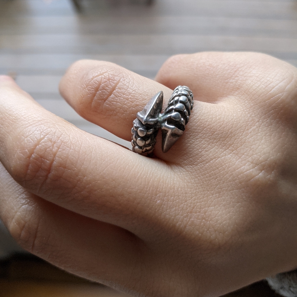 Sterling Silver Claw Talon Ring - Size 6.5